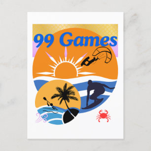 99 Games Of Summer Postcard