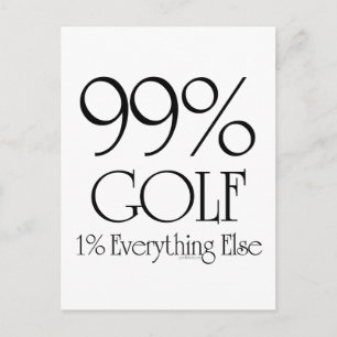 99% Golf Postcard