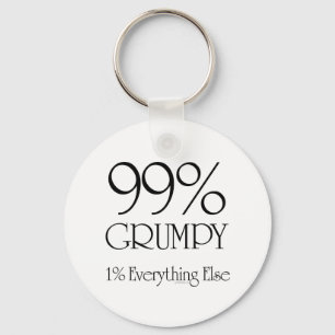 99% Grumpy Key Ring