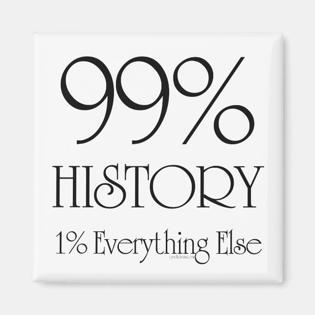 99% History Magnet (Front)