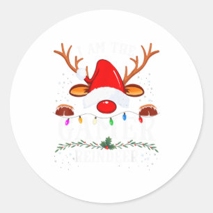 99 I Am The Gamer Reindeer Christmas Family Uni-ad Classic Round Sticker