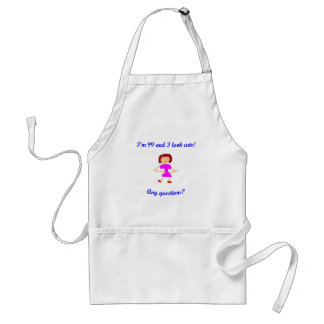 99  I'm 99 and I look cute! Standard Apron