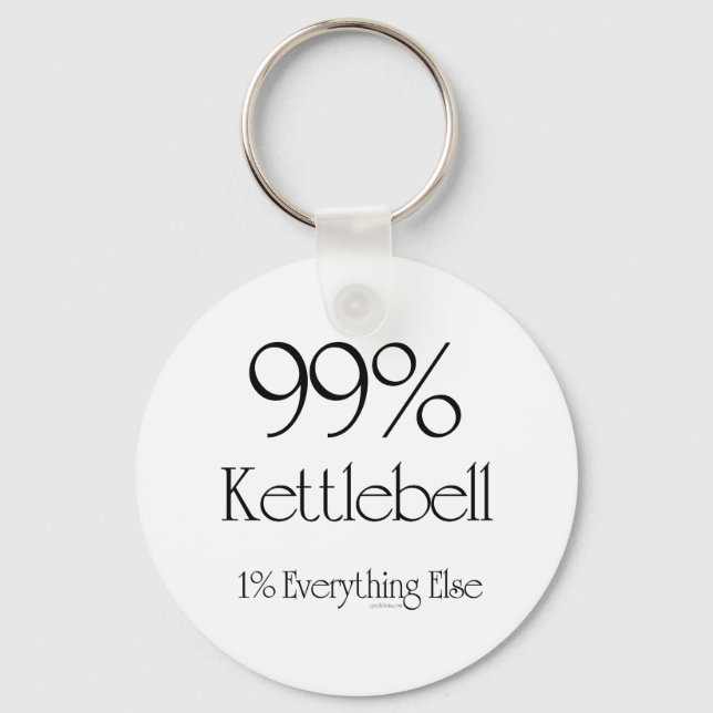 99% Kettlebell Key Ring (Front)