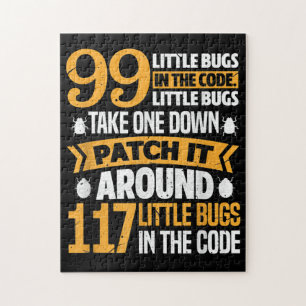 99 Little Bugs In Code Path It 117 Bugs Programer Jigsaw Puzzle