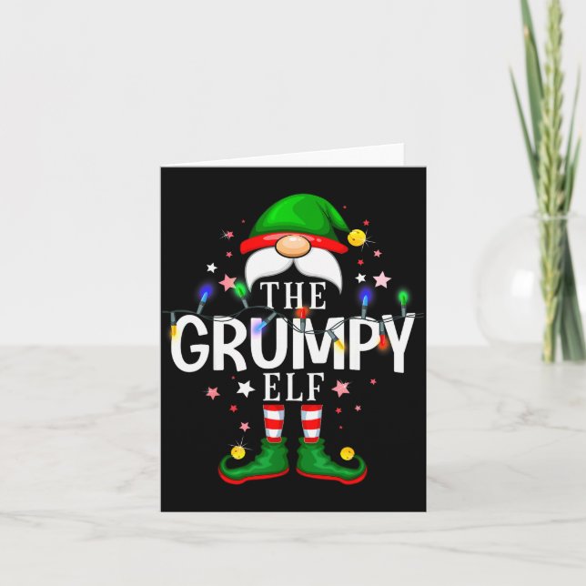 99 Matching Christmas Elf Family Pjs - The Mpy Elf Card (Front)