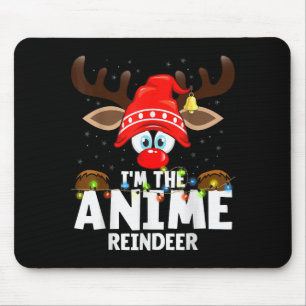 99 Matching Christmas Reindeer Anime - Uni-adults, Mouse Pad