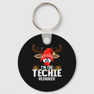 99 Matching Christmas Reindeer - I'm The Techie - Key Ring