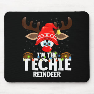 99 Matching Christmas Reindeer - I'm The Techie -  Mouse Pad