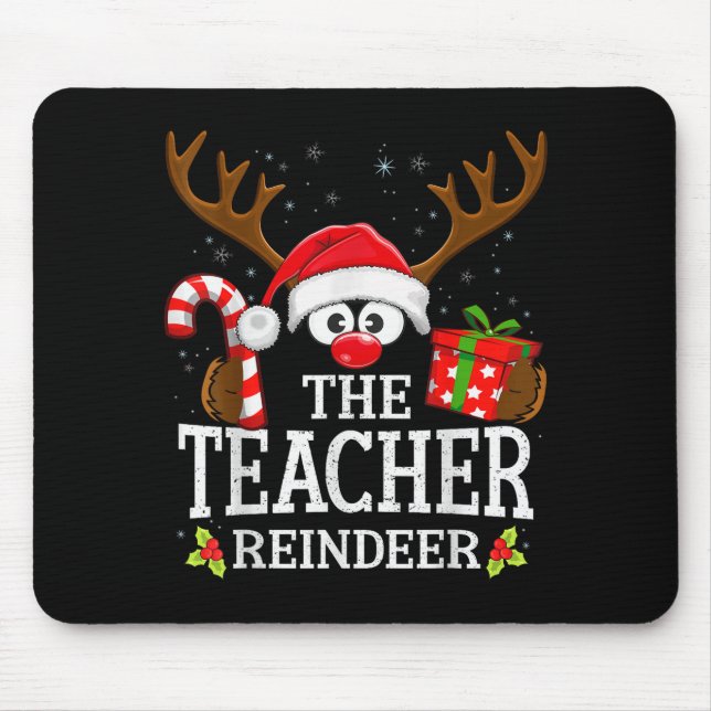 99 Matching Christmas Reindeer Squad Uni-adults Ch Mouse Pad (Front)