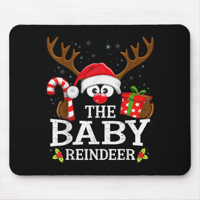 99 Matching Christmas Reindeer Squad - Uni-adults  Mouse Pad (Front)