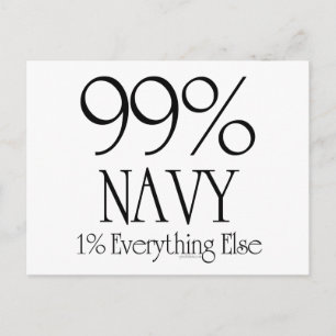 99% Navy Postcard