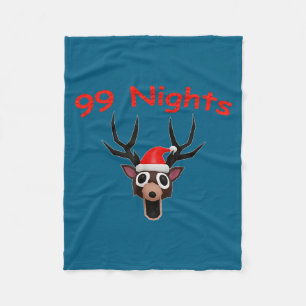 99 Nights Christmas Deer Gamer Fan Merch  Fleece Blanket