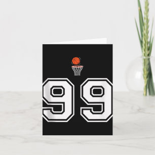 99 Number Basketball Style Vintage White Tank Top Card