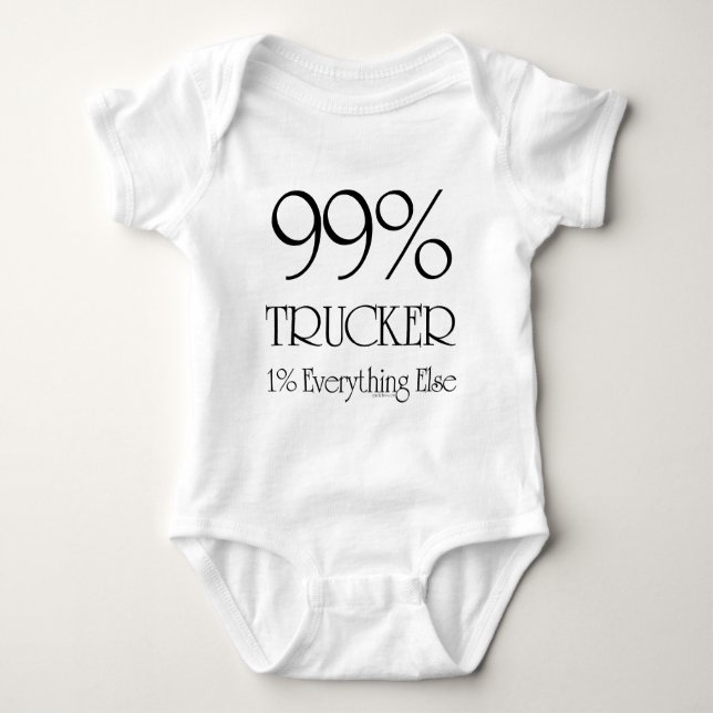 99% Trucker Baby Bodysuit (Front)