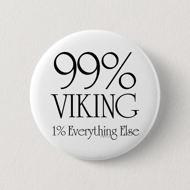 99% Viking 6 Cm Round Badge (Front)