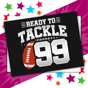 99 Year Old Tackle Football Party 99th Birthday Postcard