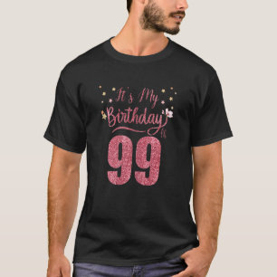 99 Years Old It's My Birthday Awesome Birthday Par T-Shirt