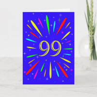 99th Birthday Explosion Card