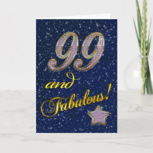 99th birthday for someone Fabulous Card