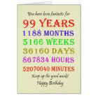99th Birthday Milestones