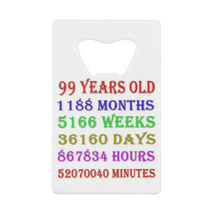 99th Birthday Milestones
