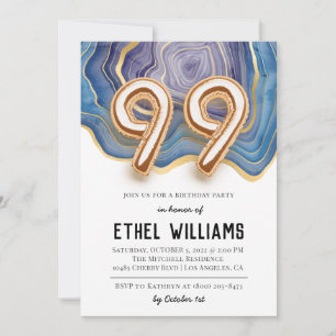 99th Birthday Party Invitation