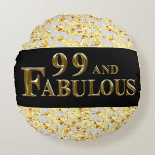 99th Birthday Round Cushion