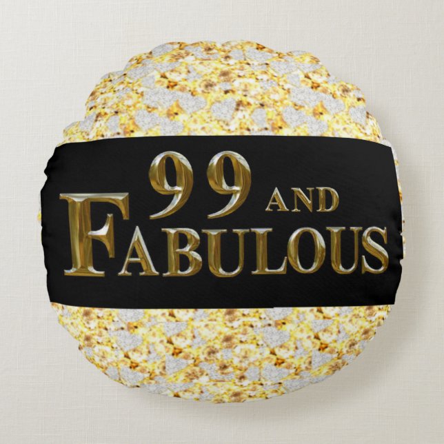 99th Birthday  Round Cushion (Front)