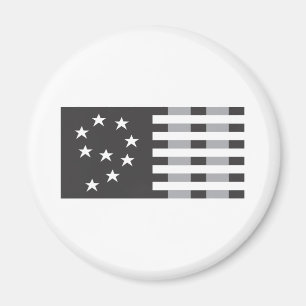 9-11 Commemorative Logo Black and White Magnet