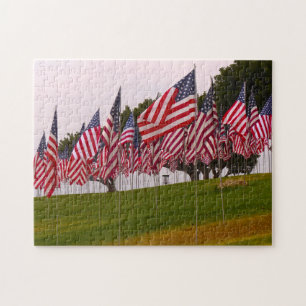 9-11 Memorial Flags. Jigsaw Puzzle