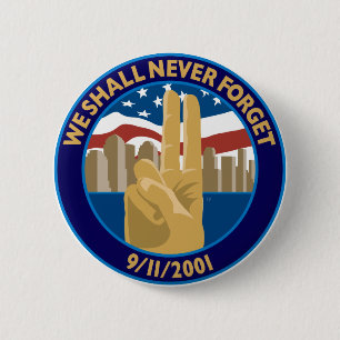 9/11 Memorial Symbol Button