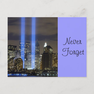 9 11 Never Forget, Always Remember Postcard
