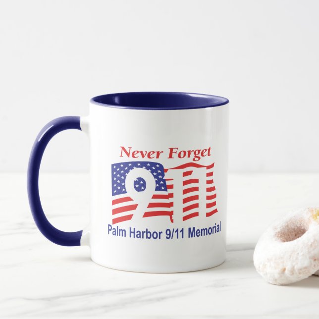 9-11 Never Forget Mug (With Donut)
