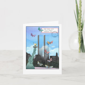 9/11 - The World Trade Centre in the daytime Card