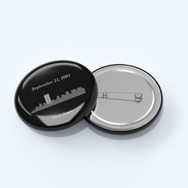 9/11 Vector Memorial 3 Cm Round Badge (Creator Uploaded)