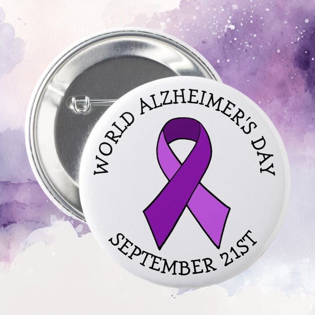 9/21 World Alzheimer’s Day 6 Cm Round Badge (Creator Uploaded)