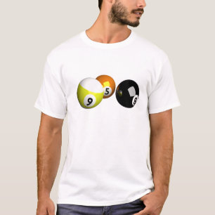 9 Ball 3D Pool Balls T-Shirt