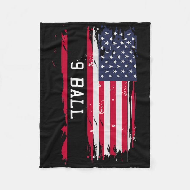 9 Ball  Fleece Blanket (Front)
