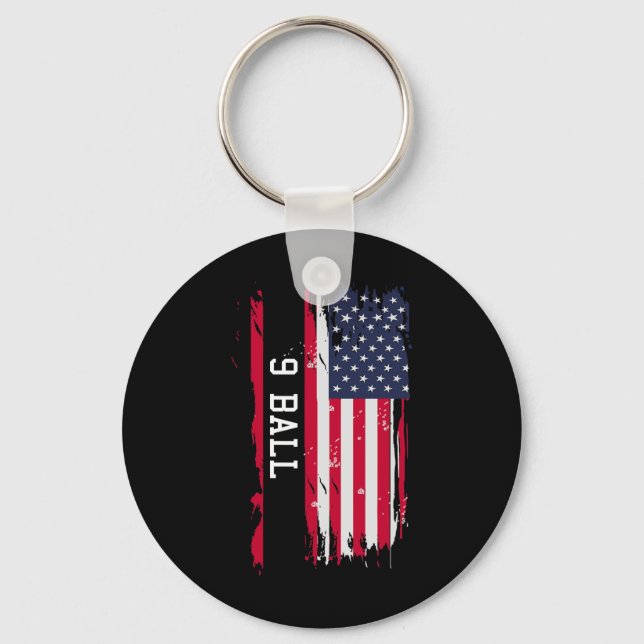 9 Ball  Key Ring (Front)