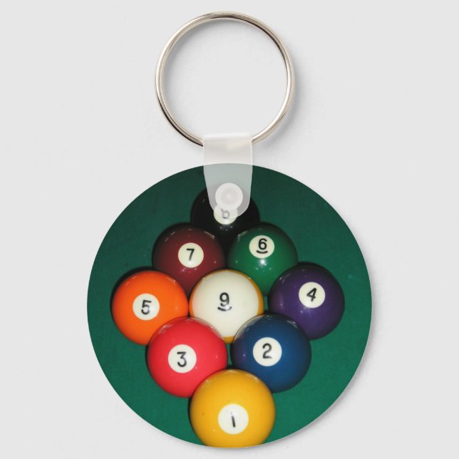 9 Ball Key Ring (Front)