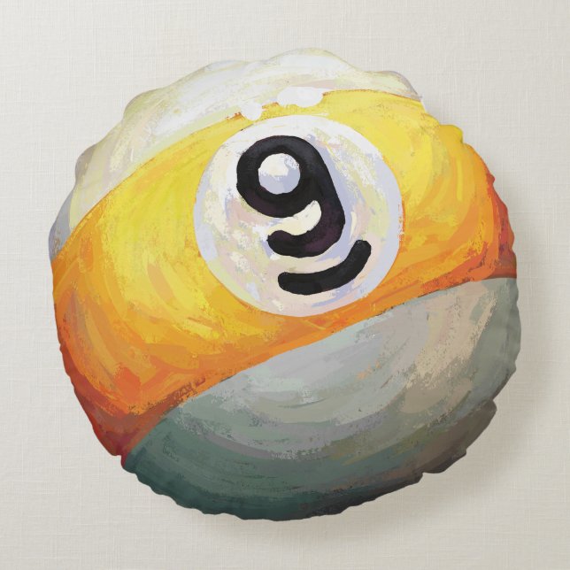 9 ball round cushion (Back)