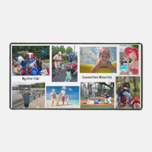 9 Big Photos Family & Kids Summertime Fun Cute Desk Mat