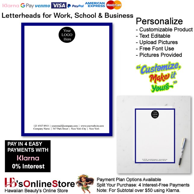 9 Business Blue Logo Letterhead Business Brand  (9 Business Blue Logo Letterhead Business Brand Name.)