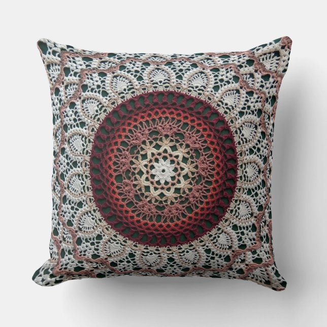 9, Crochet Home Decor Designs Cushion (Front)
