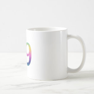 9 fish design coffee mug