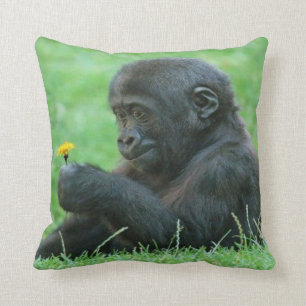 #9- Gorilla with dandelion Cushion