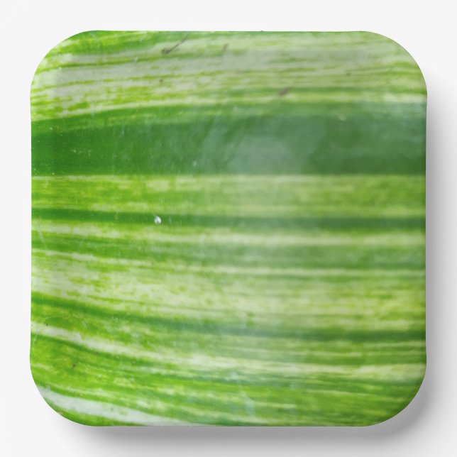 9 Inch Natural Leaf Design for Elegant Dining Paper Plate (Front)