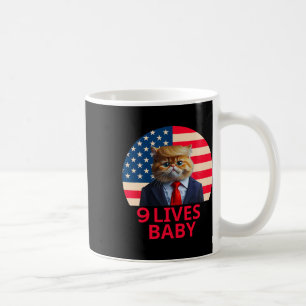 9 Lives By Cat Trump 2024 Win Victory Winner Trump Coffee Mug
