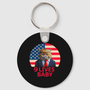 9 Lives By Cat Trump 2024 Win Victory Winner Trump Key Ring