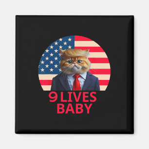9 Lives By Cat Trump 2024 Win Victory Winner Trump Magnet